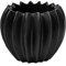 RestBerry Plant Pot Niilo - Keramik Pflanzgefäß für Innenbereich, stylische Pflanzübertopf, Wasserdicht und ohne Bodenloch - Perfekt für Zimmerpflanzen (Schwarz, 18 cm)
