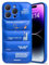 IAIYOXI Puffer Schutzhülle für iPhone 15 Pro, 15,5 cm (6,1 Zoll) mit Sportschuhen, Markendesign, Sneaker-Schuh, weiches Silikon, stoßfest, geschwollene Hülle (iPhone 15 Pro, Blau)