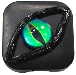 MUMQAQ Contact Lens Case, Fancy Halloween Gifts Eyes Personality Box, Color Contact Lens Removal Kit No Contact Lens, Eyes Storage Travel Portable Lens Box