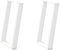 vidaXL Esstischbeine U-Form 2 Stk. Weiß 60x(72-73) cm Stahl