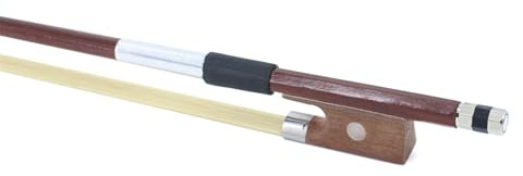 für Anfänger Geigenbogen 4/4-1/16 Geigenbogen Brasilianischer Holzbogen Weißer Schachtelhalm-Jujube-Holzbogen Frosch-Geigenbogen(1/2)
