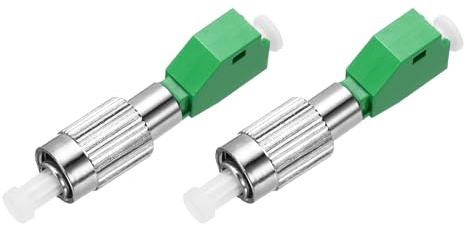 QUARKZMAN 2 Pcs Coupleur Fibre Optique Mâle FC/UPC Vers Femelle LC/APC | Câble Fibre Optique Monomode simple, Adaptateur Convertisseur Connecteurs Pour Network Internet