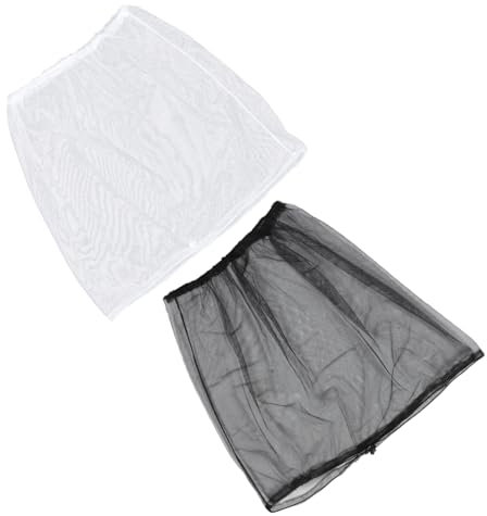 Kisangel 2 Stück Outdoor Kopfnetz aus Polyester mit Luftdurchlässigkeit und Einfachem Tragen als Moskitonetz für Angler und Jäger zum Insektenschutz im Freien