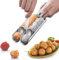 SkyJoy® Máquina de croquetas de acero inoxidable 304 con cuchara, máquina de cucharas de croquetas. Máquina de cocina de 2 canales. Herramienta de cocina DIY para bolas de pescado de croquetas rápidas