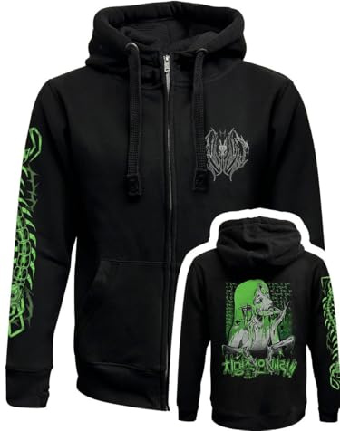 Pinku Kult Venom Black Zipped Premium Hoodie