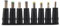 Pqahffowr 1 set = 8 pz/set 5pin Jack Plug DC per Laptop Alimentatore CA Presa Connettori per Computer Notebook