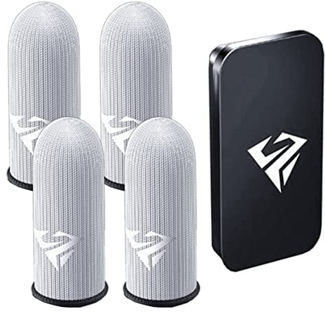JDIEOQA Schweißsicher Fingerhlee Atmungsaktiv Für Mobile Spiele Finger Cover Spiel Controller Gaming Daumenhandschuhe Gaming Ärmeln Für Mobile Spiele