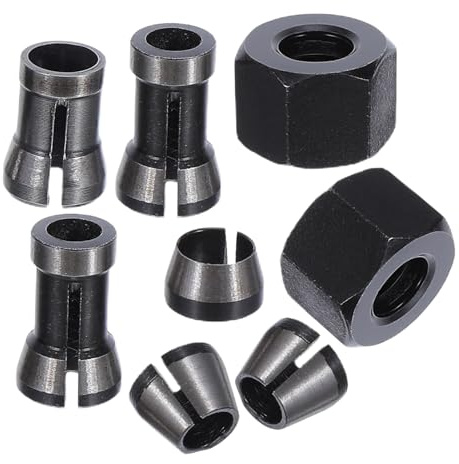 LIFKOME 8 Stück Spannfutter für Besäummaschine spannzangenverlängerung spannzangenfutter-verlängerung verlängerungsstange spannzange fräser-verlängerung spannzange verlängerungsstange