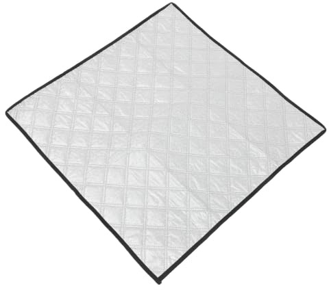 SEWOART Deep Chest Freezer Cover with Aluminum Foil Insulation Blanket, Lightweight and Heat Shielding Freezer Cabinet Cover for Outdoor Commercial Use, Silver Sun Shield for Cold Storage