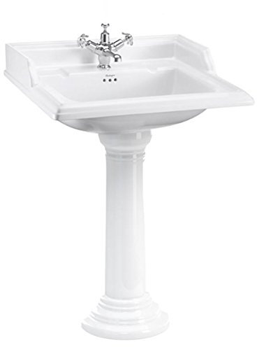 Casa Padrino porcelain washbasin with pedestal 65 x 57.5 x H. 95 cm - Antique Style Washbasin