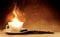 FORWALL Fototapete Vlies - Tapete Moderne Wanddeko Kaffee mit Feuer V4 (254cm. x 184cm.) AMF404V4 Wandtapete Design Tapete Wohnzimmer Schlafzimmer