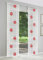 Schiebegardinen nach Maß, hochqualitative Wertarbeit, Maßanfertigung, Schiebevorhang, Raumteiler, Flächenvorhang, halbtransparent, inkl. Laufwagen (240cm Höhe x 60cm Breite/Rot)