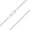 Planetys - Marine Kette 925 Sterling Silber Rhodiniert Kette - Halskette - 2.3 mm Breite Längen: 50 cm
