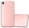 cadorabo Case works with Apple iPhone XR in METAL ROSÉ GOLD - Shockproof and Scratch Resistent Plastic Hard Cover - Ultra Slim Protective Shell Bumper Back Skin