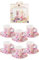 TalkingTablesBlossomTea Party Paper Cups and SaucersPack of 12Mixed Colours