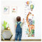 Little Deco Wandtattoo Wandsticker Kinderzimmer Junge Mädchen Messlatte | 150 cm Giraffe Koala Ballons | Tiere Kinder Aufkleber Wanddeko DL355