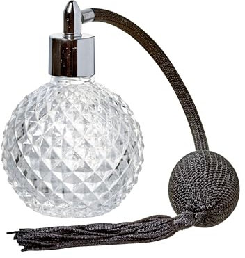 Spruzzatore Bitter Vetro 10cl Vaporizzatore Spray Vintage Pompetta Tessuto Nero Diffusore Aromi Cocktails & Mixology