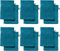 REDBEST Waschhandschuhe, Waschlappen 12er-Pack Chicago Petrol Größe 15x21 cm - saugstark, strapazierfähig, ideal für Reisen, Sport (weitere Farben)