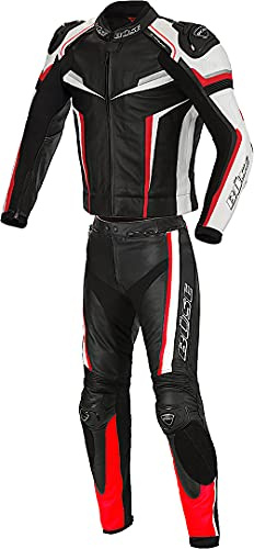 Büse Mille 2-Teiler Motorrad Lederkombi, schwarz/rot, 54