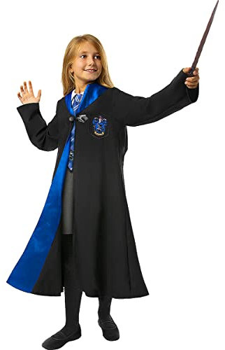 Funidelia Costume Ufficiale Corvonero Harry Potter per bambini, Include tunica con logo stampato - Tenuta per bambini per feste, Carnevale e Halloween - Taglia 10-12 anni