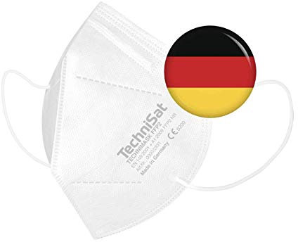 TechniSat FFP2 Maske CE zertifiziert Made in Germany 5 Stück