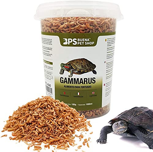 BPS Gammarus Food Aliment Naturel pour Tortues Aquatiques Floating Turtle Terrapin (500 ML)