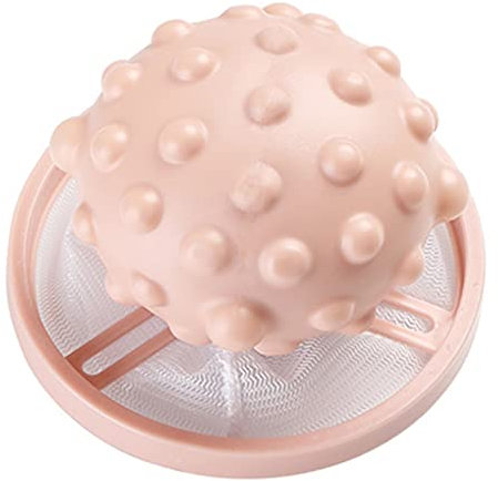 rongweiwang Laundry Ball Mesh Hair Collector Washing washing machine Machine Hair Removal Tool Laundry Dirt Filter Catcher, Pink