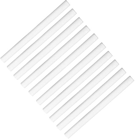 10 Stück Siegellack-Sticks, Mehrfarbige Siegellack-Sticks Runder Siegellack-Stempel für Porto Brief Retro Vintage Wachs-Siegel-Stempel(Weiß)