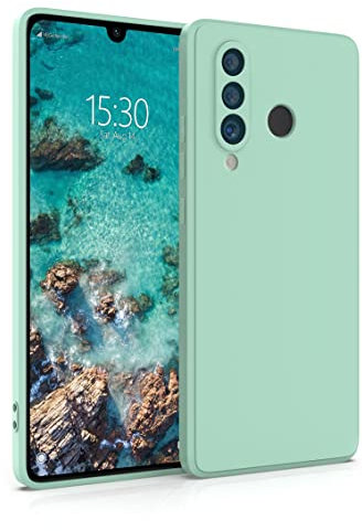 MyGadget Hülle für Huawei P30 Lite - robuste Silikon Schutzhülle TPU Case Slim Silikonhülle - Back Cover Kratzfest Handyhülle - Matt Mint