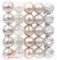 Sea Team 25-Pack Christmas Ball Ornaments with Strings, 60mm/2.36-Inch Medium Size Baubles, Shatterproof Plastic Christmas Bulbs, Hanging Decorations for Xmas Tree, Holiday, Wedding, Party, Champagne
