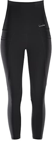 WINSHAPE Damen Functional Power Shape 7/8-tights “high Waist” Hwl314 Leggings, Schwarz, L EU