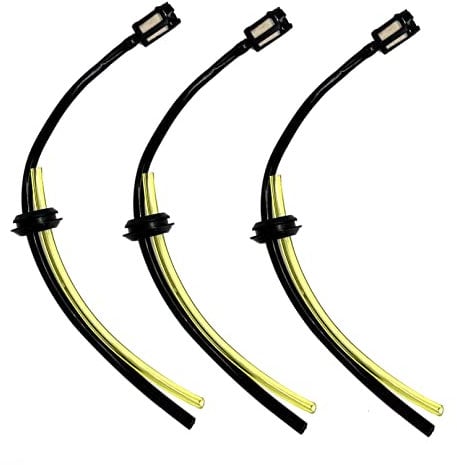 3x Benzinfilter Benzinschlauch mit Tankdichtung für Zipper ZI-MOS145, ZI-MOS145G, ZI-MOS125, MOS 911 Motorsense Freischneider