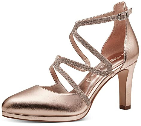 Tamaris Femme Damen 1-1-24421-41 Escarpins, Rose métallisé, 36 EU