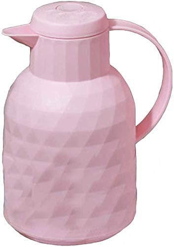 Caraffa Termica Caffe Caraffa Termica con Rivestimento Isolante in Vetro, Isolamento for Succo/Latte/tè/caffè E Pentola for Isolamento dal Freddo, Thermos in Resina A Pressione (Color : B, Size : 1L