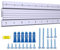 Französische Stollen-Aufhänger, 43.2 cm, super strapazierfähig, für Bilder, Spiegel, Whiteboard, Kabine, Regal, ineinandergreifende Wandhalterung, Aluminium-Z-Bar-Clip-Aufhänger unterstützt 90.7 kg