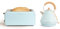 CREATE/PACK TOAST RETRO XL + KETTLE RETRO L/Tostadora de pan azul pastel con hervidor de agua azul pastel/Hervidor de 1,7 L