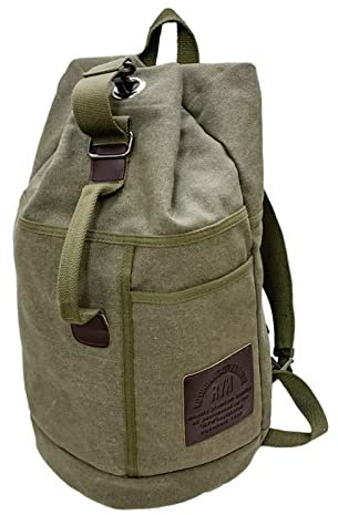 Joberio Lona Vintage para Hombre - Mochila Organizadora con Múltiples Compartimentos,Lona Organizador Mochila Maleta Bolsas para Montar, Viajar, a la Deriva
