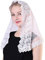 FRCOLOR Spitze Schleier Kopfbedeckung Katholische Massenschleier Masse Schal Schleier Spitze Beten Schals Für Frauen Mädchen Kommunionkleider Kopfbedeckung Dom Damen Das Erste Mal Muslim