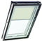 Tenda Oscurante Originale Roto ZRV - Guide di Scorrimento Laterali Argento - per Finestre da Tetto delle Serie R4/R7 e Classic 43/73 - Dimensioni 094/098 | 09/09 - Colore del Tessuto Beige