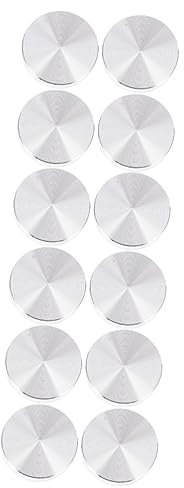 Angoily 12pièces Disque Aluminium Épais Adaptateur Pour Verre De Table Pour Transformations De Meubles Verre