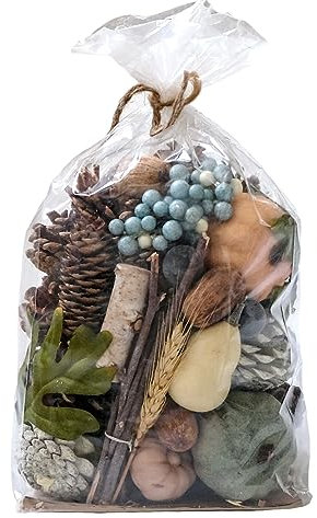 CIR OASES Mixed Artificial Mini Pumpkins, Rustic Harvest Pumpkins with Maple Leaves Grain Pine Cones Wreath Tabletop Decor Bowl Fillers for Fall Thanksgiving Halloween Decor