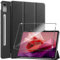 Funda para Lenovo Tab P12 12.7 2023+1 Pack Cristal Vidrio Templado,con Función Soporte,Anti-Arañazos Protectora Case función-Negro