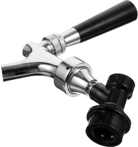 Zerodeko Beer Tap Faucets Dispenser Stainless Steel Keg Coupler Beer Keg Tap Spigot Faucet Lock Stainless Beer Faucet Taps Kegerator Draft Beer Faucet Keg Faucet Brew Abs Dust Cover