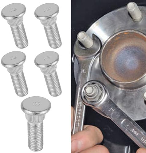 Hirificing 5 tuercas de llanta OEM #610-266 90942-02049, tornillo de llanta de rueda con perno moleteado extendido seguro de 48 mm de largo y M12 x 1.5 compatible con Toyota, Chevrolet, Lexus, Scion