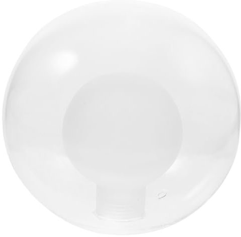 HOLIDYOYO Abat-Jour Plafond En Verre Blanc Ronde 4 Pouces Pour Suspension Luminaire Intérieur Polyvalent Et Installation Facile