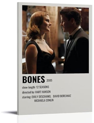 KOPTEW Bones Movie Poster Poster Dekorative Malerei Leinwand Wandkunst Wohnzimmer Poster Schlafzimmer Malerei,Wandkunst Bilddruck Moderne Familienzimmer Dekor 20x30inch(50x75cm)