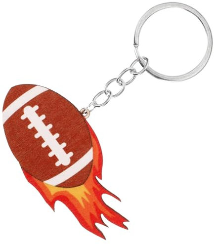 bicup Keyrings Keychains Damen Key Ring Herren Key Chains Rugby Schlüsselanhänger Dekoration Form Dekoration