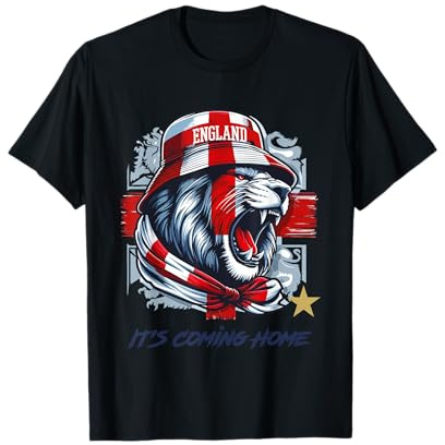 England It's Coming Home Lion Roar World Cup Football T-Shirt