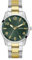 GUESS Herren-Armbanduhr GW0804G4, Edelstahl, analog, grünes Zifferblatt, mehrfarbiges Armband mit Flip Lock Verschluss, 42 mm Durchmesser, 50 m wasserdicht