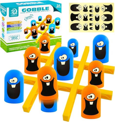 Tic Tac Toe Spiel, Tic Tac Toe Toys, Toe Interaktives Tischspiele, Mini Tic Tac Toe Brettspiel, Interaktives Tischspiele Spiel, Big Eat Small Game, Game Eltern Kind Interaktion, für Kinder Erwachsene